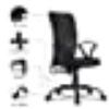 Picture of Green Soul Seoul Office Chair, Mid Back Mesh Ergonomic Home Office Desk Chair with Comfortable & Spacious Seat, Rocking-tilt Mechanism & Heavy Duty Metal Base 