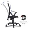 Picture of Green Soul Seoul Office Chair, Mid Back Mesh Ergonomic Home Office Desk Chair with Comfortable & Spacious Seat, Rocking-tilt Mechanism & Heavy Duty Metal Base 