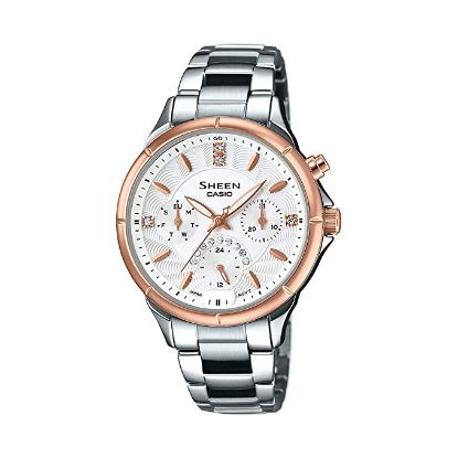 Picture of Casio Sheen Analog White Dial Women's Watch - SHE-3047SG-7AUDR (SX167)