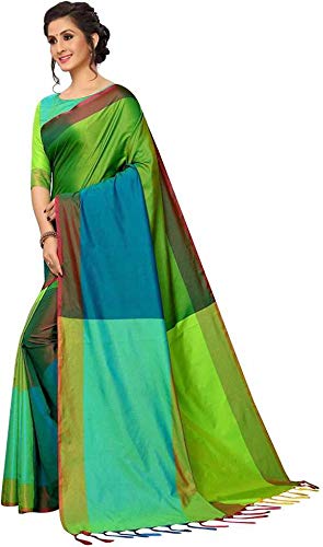 CM- Green color Lichi Silk Saree