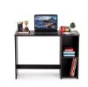 Picture of Lukzer DIY Engineered Wood Study Table Desk with 2 Spacious Shelves Computer Organizer for Home Office Hotel Shops Wooden Table for Kids Room