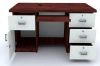 Picture of Durafur Executive Office Table with Multi Storage Space. (Size 4.5ft x 2.5ft) with Keyboard and CPU File Shelf