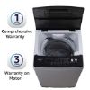 Picture of AmazonBasics 6.5 kg Fully-Automatic Top Load Washing Machine (Grey/Black, Full Metal body, LED Display)