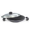 Picture of Prestige Omega Select Plus Aluminium Residue Free Non-Stick Appachetty with Lid, 20 cm, Black