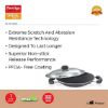 Picture of Prestige Omega Select Plus Aluminium Residue Free Non-Stick Appachetty with Lid, 20 cm, Black