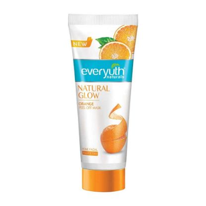 Picture of Everyuth Naturals Natural Glow Peel-Off Mask - Orange, Home Facial, Fights Tan, No Harmful Chemicals, 50 g Tube