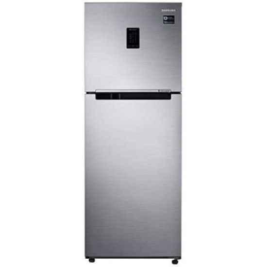 Picture of Samsung 324L 3 Star Inverter Frost Free Double Door Refrigerator (RT34T4513S8/HL, Elegant Inox, Convertible)