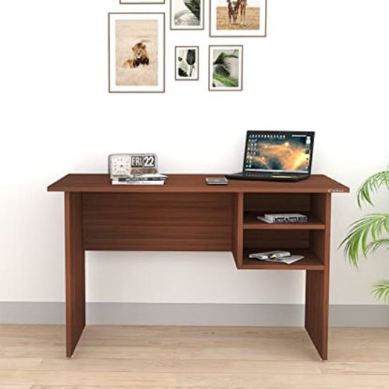 Anikaa Henrik Engineered Wood Study Table Study Desk Office Desk Laptop  Table with Drawer (White) (D. I. Y)