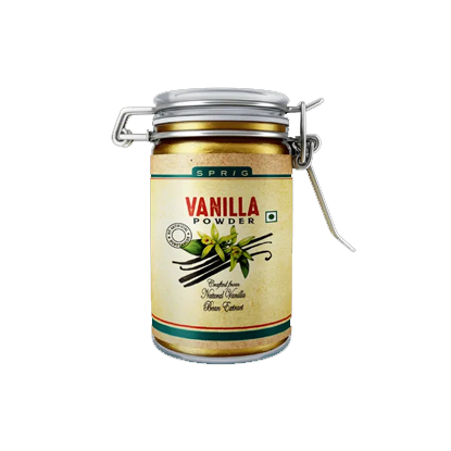 Picture of Sprig Vanilla Powder – Crafted from natural vanilla bean extract, no added flavours or colours